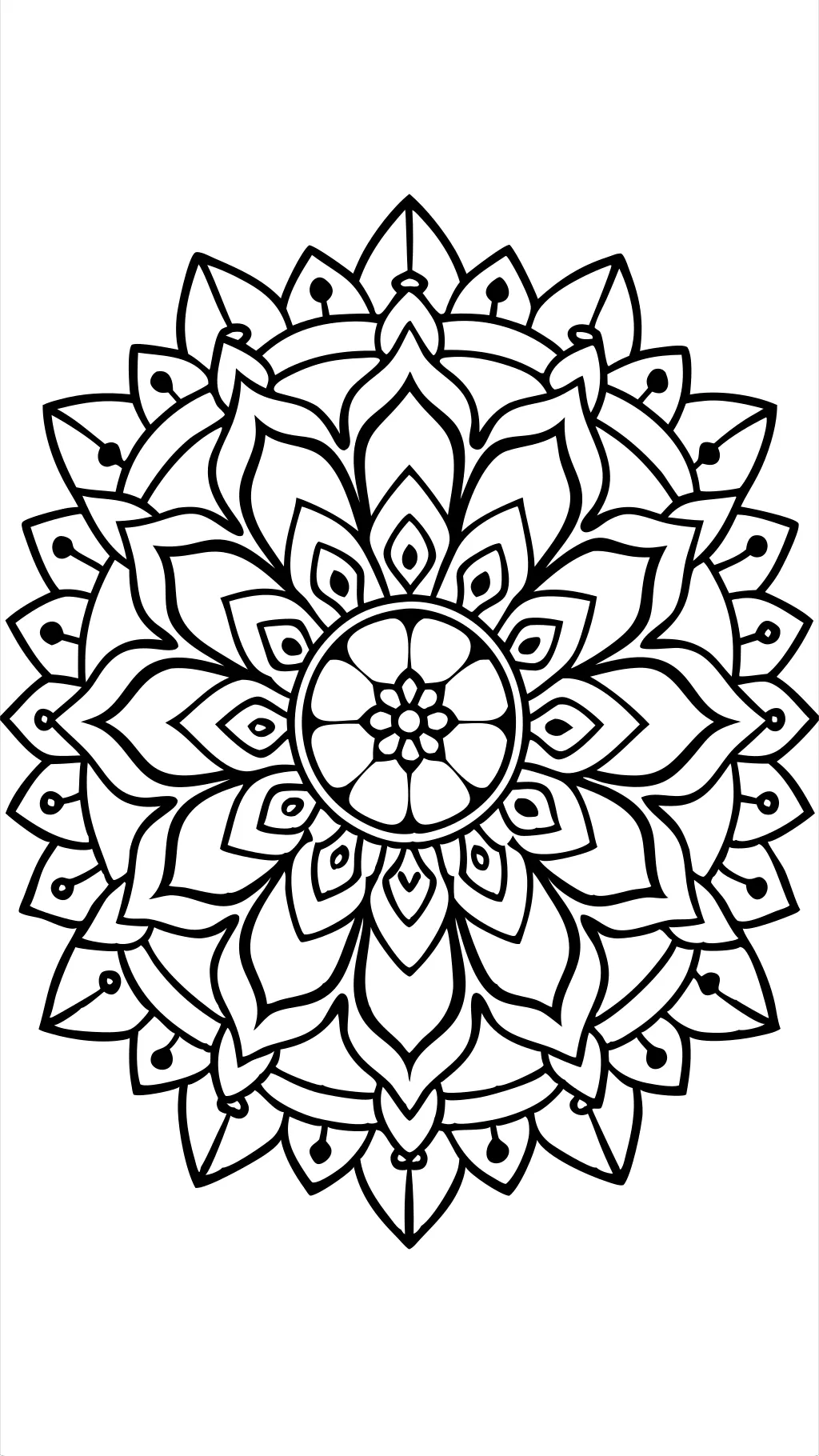 simple coloring pages for adults